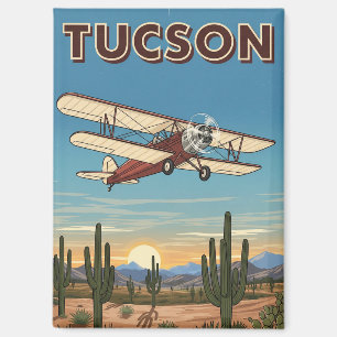 Plane in Tuscon Arizona Travel Magnet