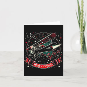 Plane Lot Ugly Christmas Sweater Airplane Operator Card