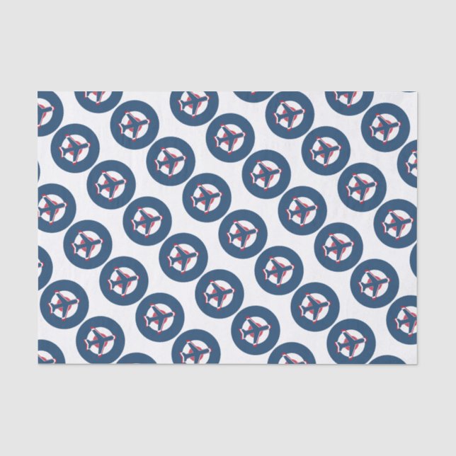 Plane on a Roundel Tissue Paper (Front)
