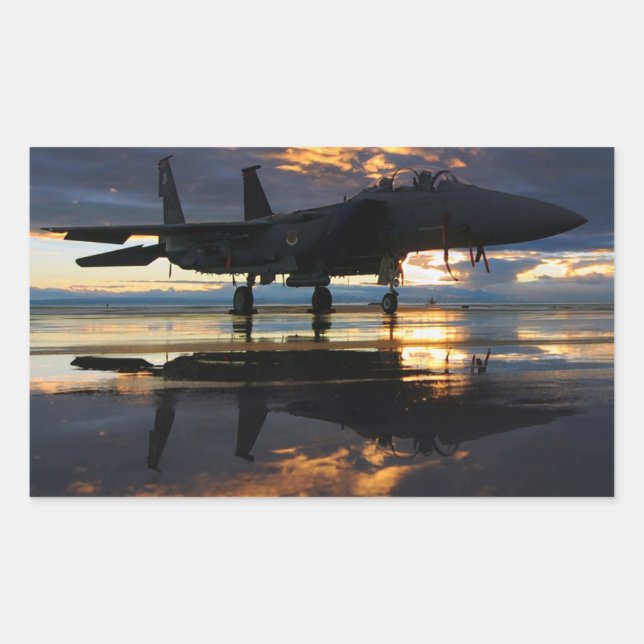 PLANE RECTANGULAR STICKER (Front)