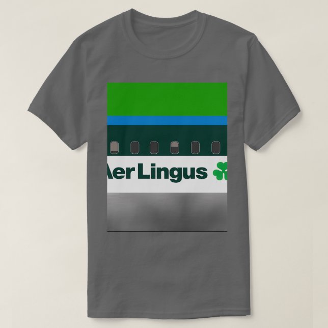 Plane s Aer Lingus 1980s  T-Shirt (Design Front)