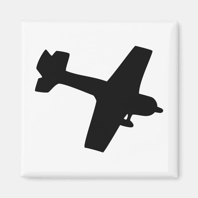 Plane Silhouette Magnet (Front)