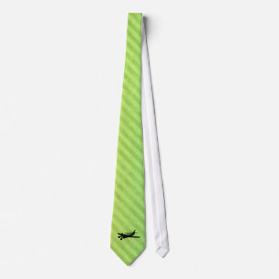 Plane silhouette tie