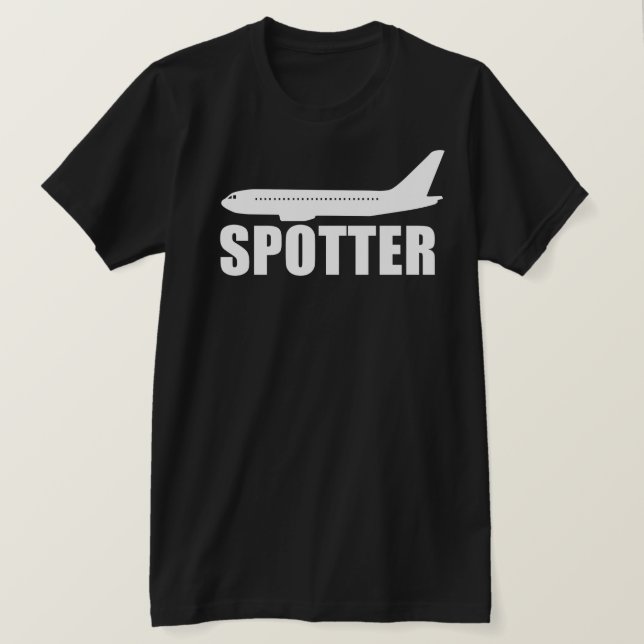 Plane Spotter Aeroplane T-Shirt (Design Front)