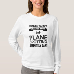 Plane spotting makes you happy Gift T-Shirt