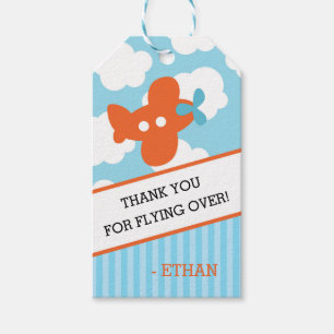 Plane Thank You Tags (Travel Birthday Favour)