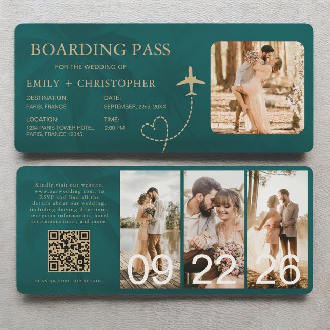 Plane Ticket Destination Boarding Pass QR Code (Creator Uploaded)