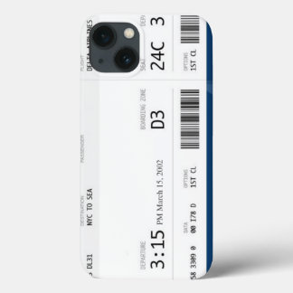 plane ticket iphone 7/8 case