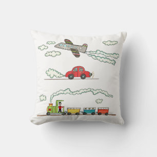 Plane, Train and Car Cushion