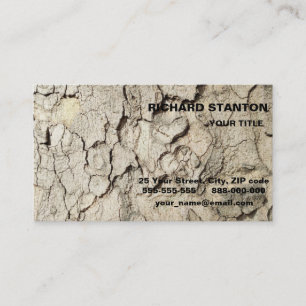 Plane tree camouflage looks bark pattern business  card