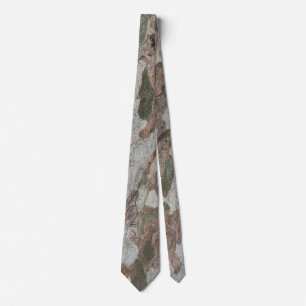 Plane tree camouflage looks bark pattern tie