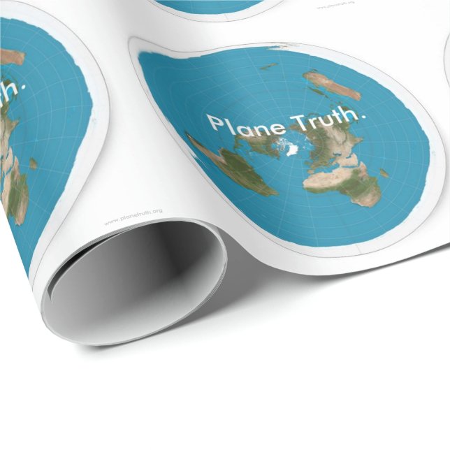 Plane Truth Azimuthal Equidistant Wrapping Paper (Roll Corner)