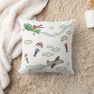 Planes and Parachutes Cushion