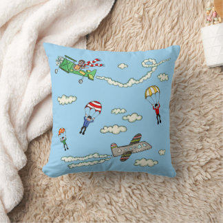 Planes and Parachutes Cushion