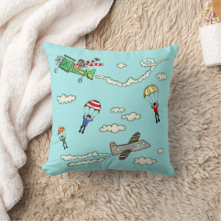Planes and Parachutes Cushion