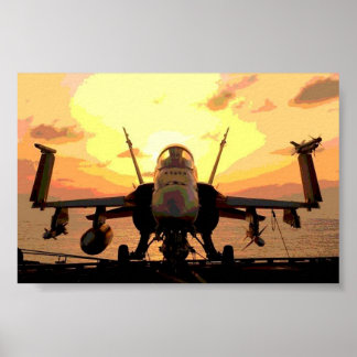 Planes Hornet F A-18 USS John C. Stennis Poster