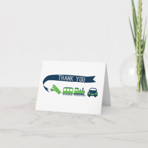 Planes Trains and Automobiles Thank You Card