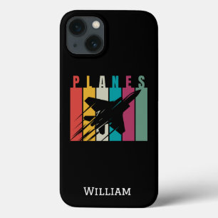 Planes,Typography,Aviation,Minimalist,Personalised iPhone 13 Case