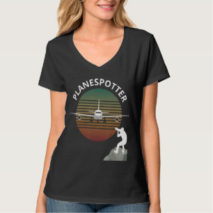 Planespotter Pilot Aircraft Watching Airline 1 T-Shirt