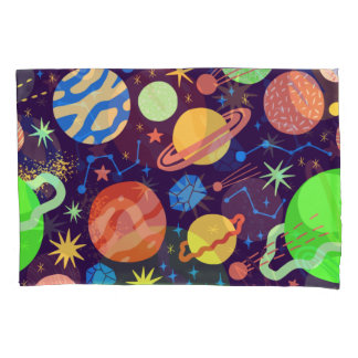 Planet and Space Theme  Pillowcase