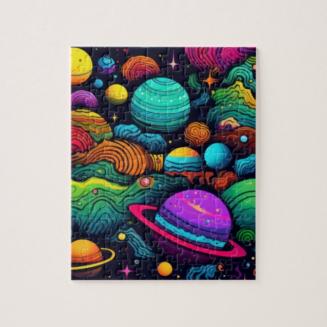 Planet background jigsaw puzzle (Vertical)