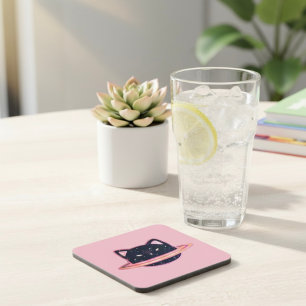 Planet Cat Beverage Coaster