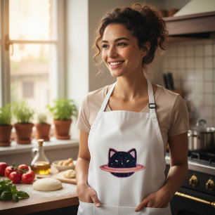 Planet Cat Long Apron