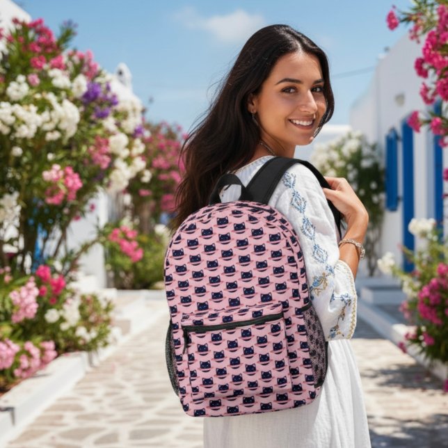 Planet Cat Printed Backpack (Creator Uploaded)