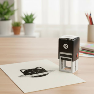 Planet Cat Self-inking Stamp