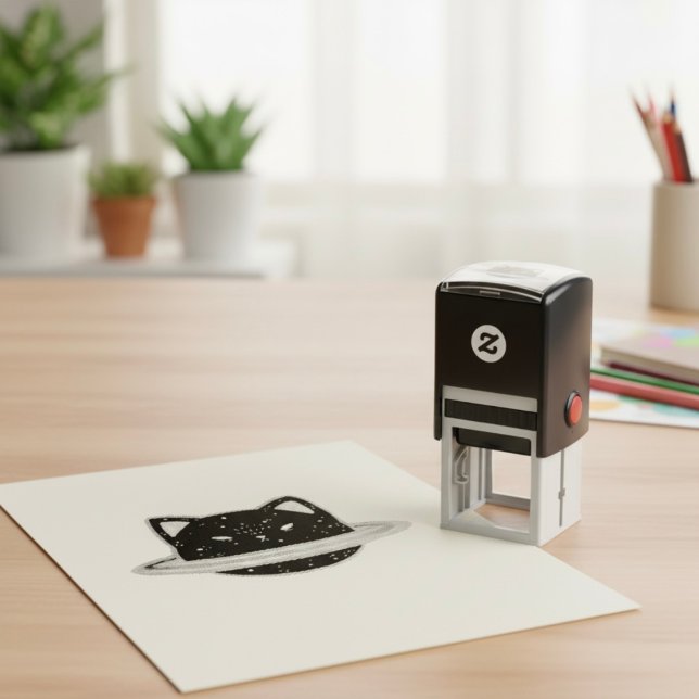 Planet Cat Self-inking Stamp (Creator Uploaded)
