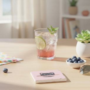 Planet Cat Stone Coaster