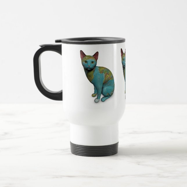Planet Cat Travel Mug (Left)