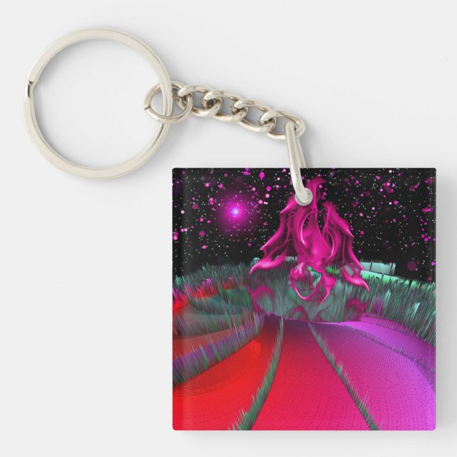 Planet Chlorboniev Pink Key Ring (Front)