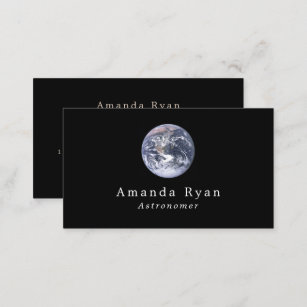Planet Earth, Astronomy Business Card