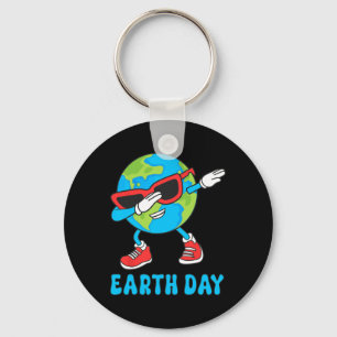 Planet Earth Birthday Day Dab Groovy Dabbing Boys  Key Ring