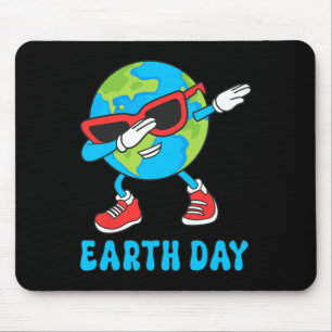 Planet Earth Birthday Day Dab Groovy Dabbing Boys Mouse Pad