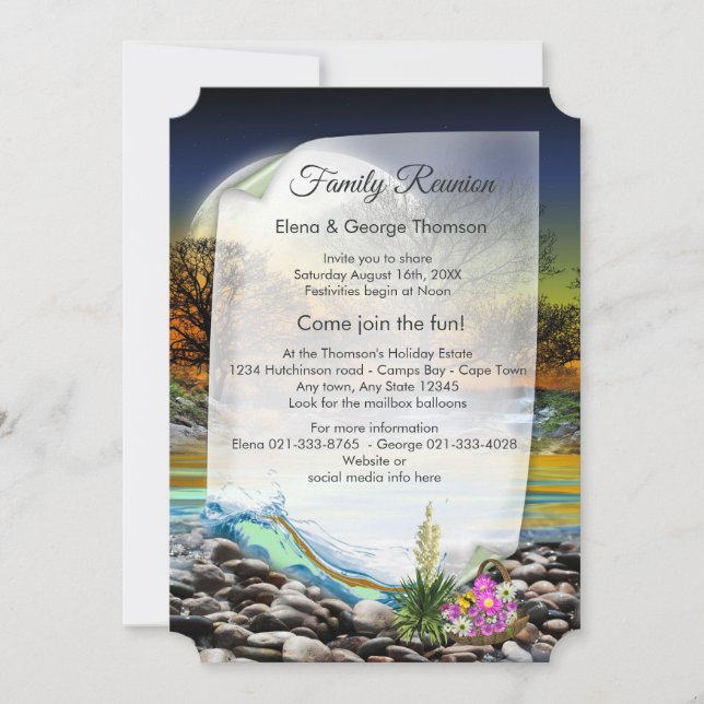Planet Earth Celebration  Invitation (Front)