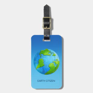 Planet Earth Custom Luggage Tag
