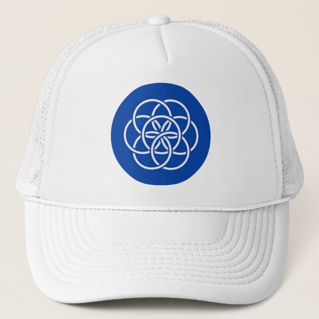Planet earth flag trucker hat (Front)