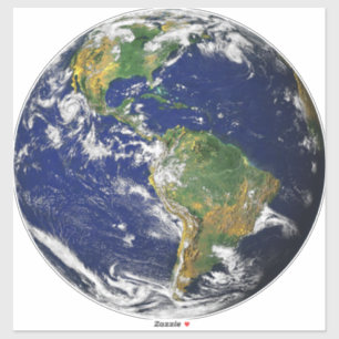 PLANET EARTH FROM SPACE 14” Sq. Skin Sticker