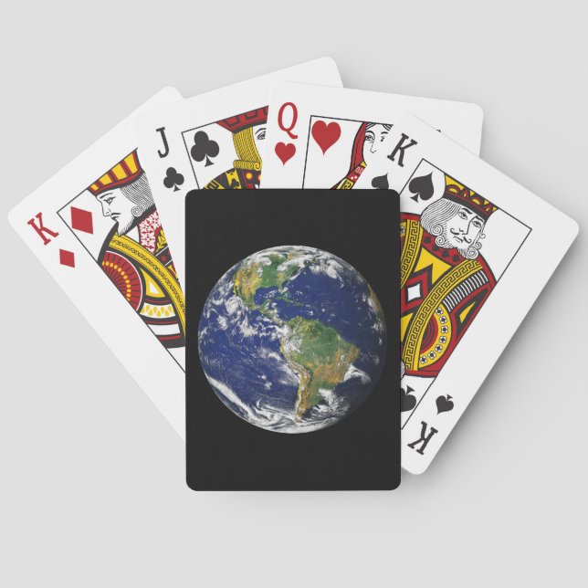 PLANET EARTH FROM SPACE Playing Cards (Back)