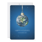 Planet Earth Holidays Formal Christmas Card