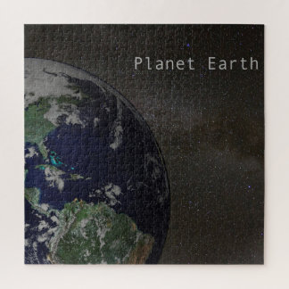 Planet Earth in Milky Way Jigsaw Puzzle