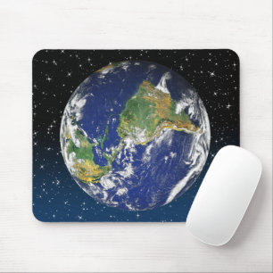 Planet Earth In Outer Space Mouse Pad