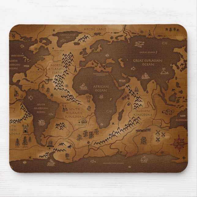 Planet Earth-Inversed Mouse Pad (Front)