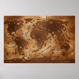 Planet Earth - Inversed (No Text) Poster