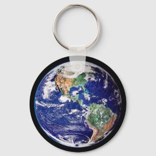 Planet Earth Key Ring