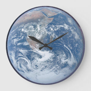 Planet earth large clock