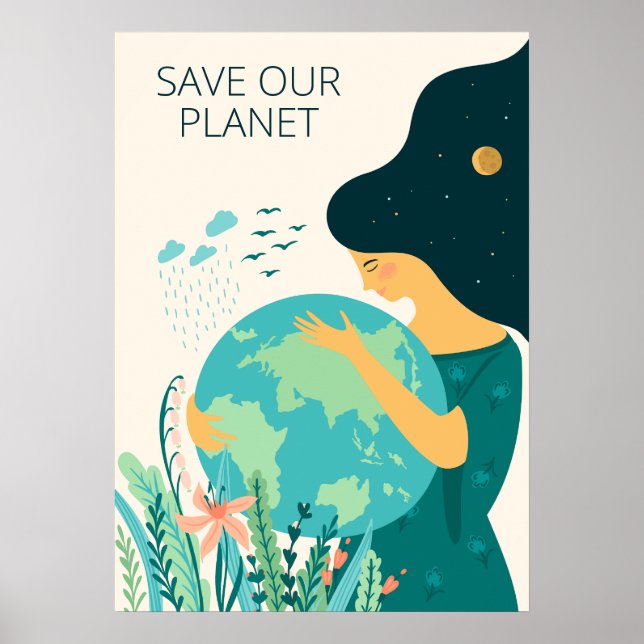 Planet Earth Mother Poster (Front)