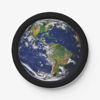 PLANET EARTH natural (solar system) ~ Paper Plate